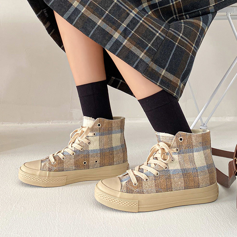 CH Plaid Canvas Shoes