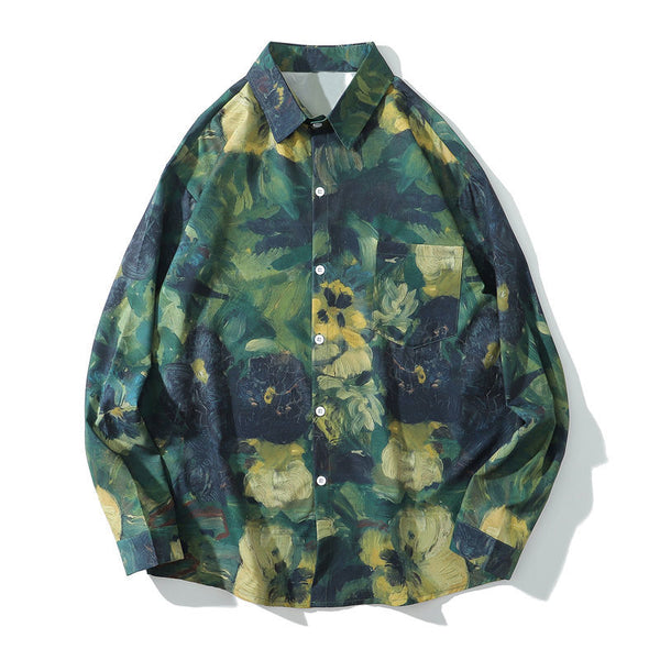 CH"Flowers tie-dye" Long Sleeve Shirt