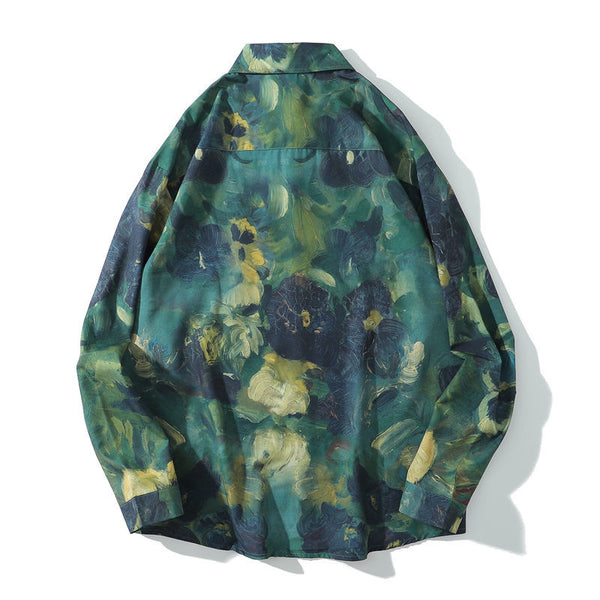 CH"Flowers tie-dye" Long Sleeve Shirt