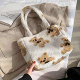 CH Bear Print Sherpa Tote Bag