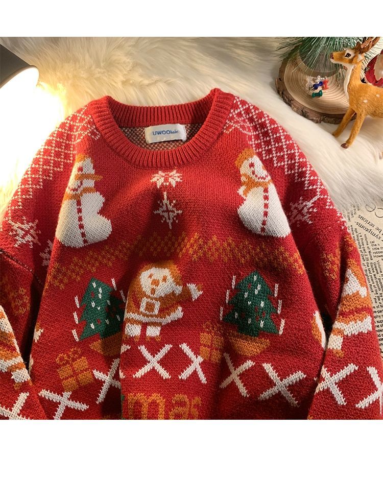 CH Vintage Xmas Pattern Knitted Sweater