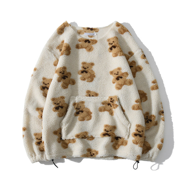 CH Bear Design Sherpa Sweatshirt