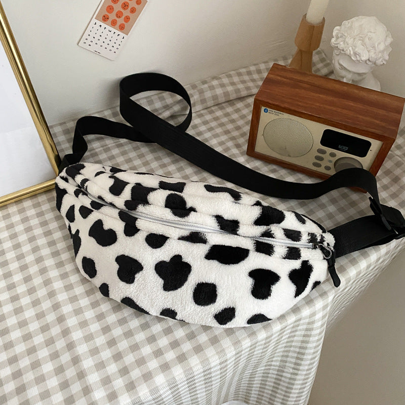 CH Cow-Pattern Chest Bag