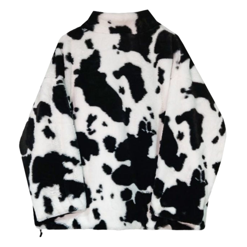 CH Cow Patten Sherpa Coat