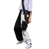 CH Graffiti-Printed Patchwork Cargo Pants