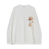 Oversized Bear-in-Pocket Sweatshirt