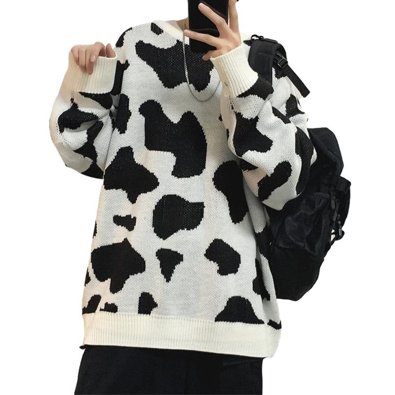 CH Cow-Pattern Sweater