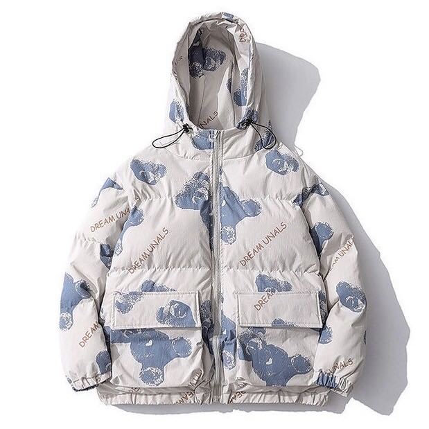 CH Grey Bear Print Coat