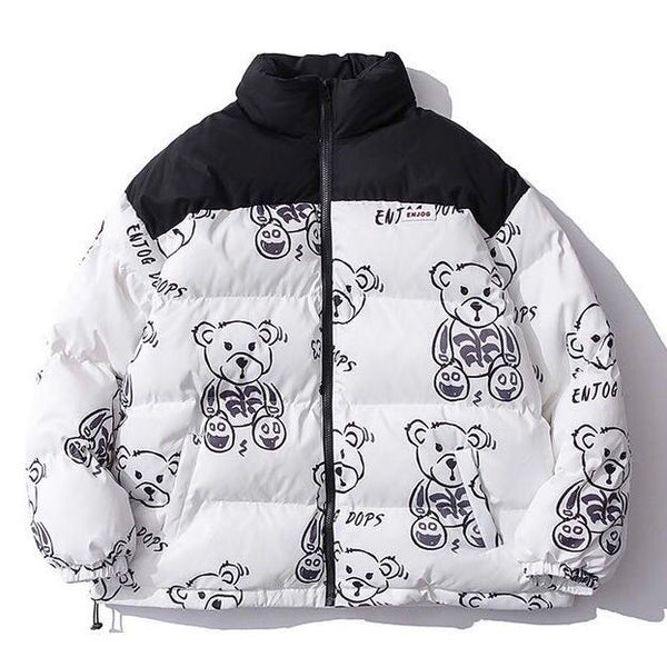 CH Printed Funny Bear Coat