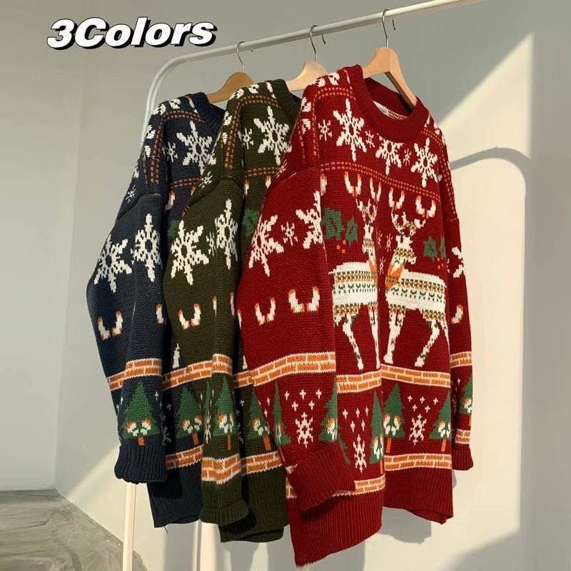 CH VIntage Xmas Elements Pattern Sweater