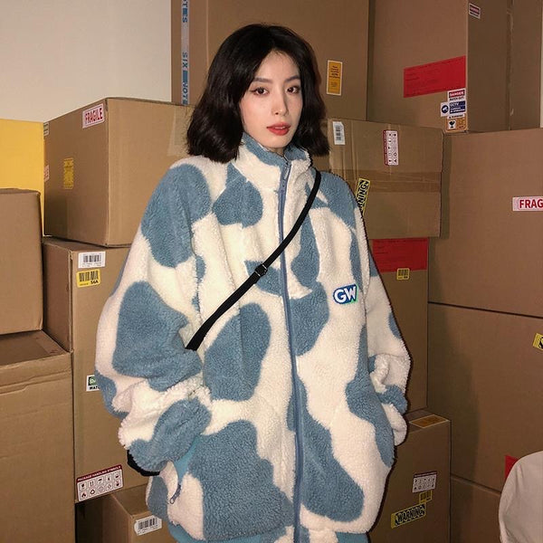 CH Blue Cow Pattern Jacket