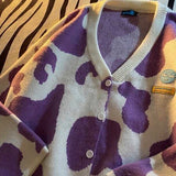 CH Purple Cow-Pattern Sweater