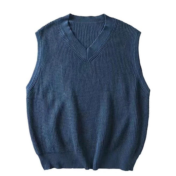 CH Pure Classic Color Vintage Knitted Vest Sweater