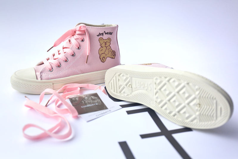 Women's Teddy bear canvas shoes