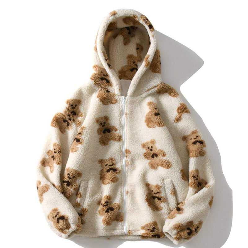 CH Bear Design Comfy Sherpa Coat