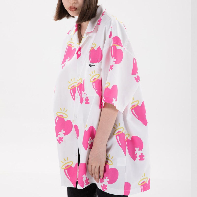 CH Puzzled Heart Short Sleeve Shirt