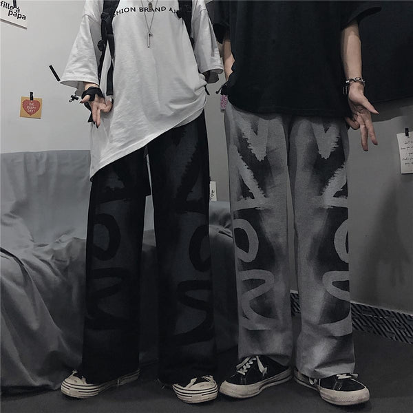 Printed straight track pants - Chiggate