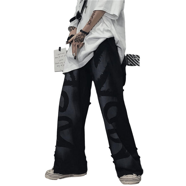 Printed straight track pants - Chiggate