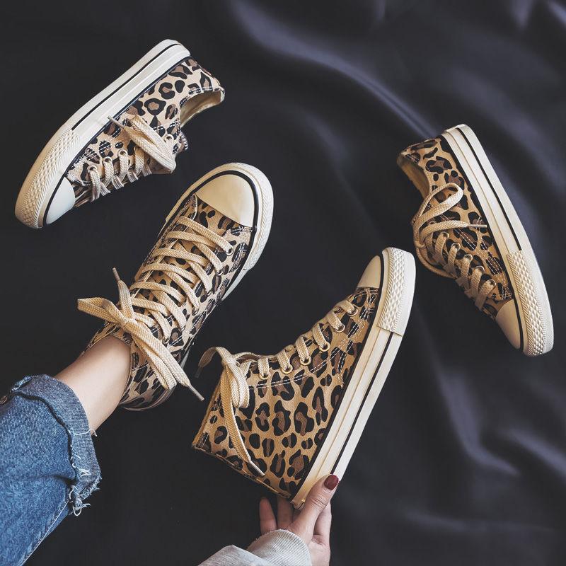 Women's Leopard Canvas Shoes - Chiggate