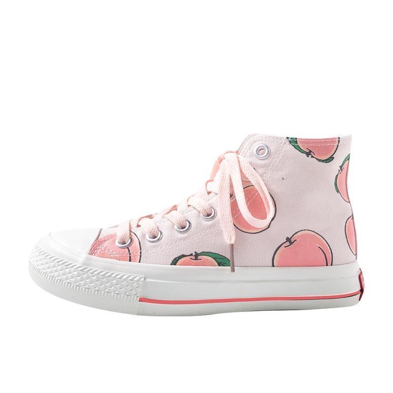 Women's Peach canvas shoes - Chiggate