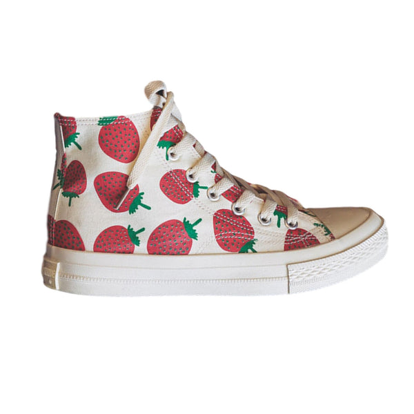 Women's strawberry canvas shoes - Chiggate